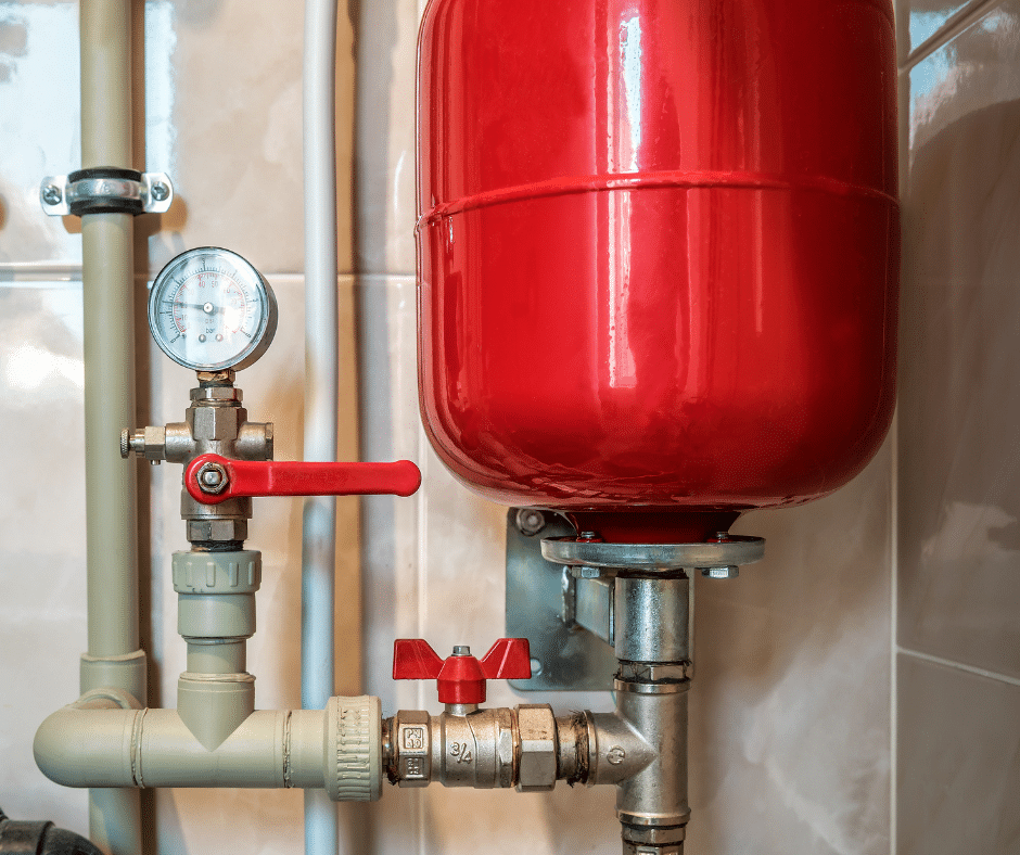 An Expansion Tank on a Water Heater