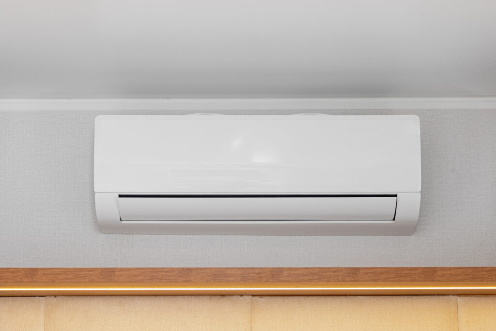 Ductless HVAC on a wall